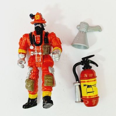 3 teilig Bewegliche Feuerwehr & Bauarbeiter Figur mit Einsatz Equipment Restposten 15