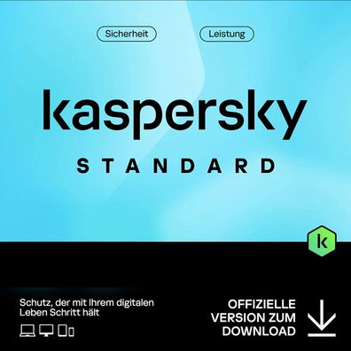 Kaspersky Standard Anti-Virus 2024 | 10- Devices | 2- Jahre | Code per email