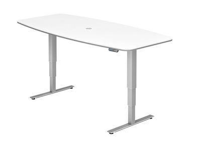Büro Schreibtisch Stehtisch Konferenztisch höhenverstellbar 220x103/83 cm Modell ...