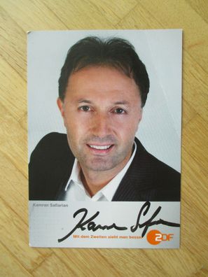 ZDF Fernsehmoderator Kamran Safiarian - handsigniertes Autogramm!!!