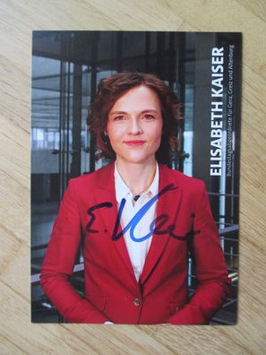 MdB SPD Politikerin Elisabeth Kaiser - handsigniertes Autogramm!!!