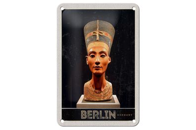 Blechschild Reise 12x18 cm Berlin Deutschland Museum Pharao Schild