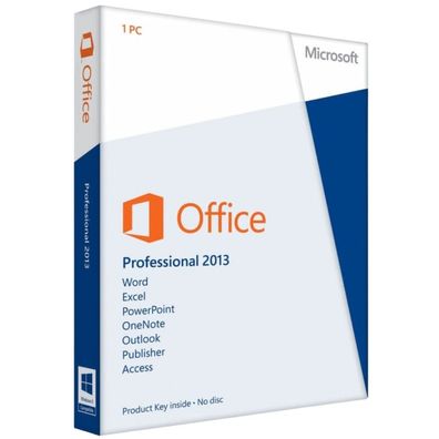 Microsoft Office 2013 Professional Plus Vollversion MS Win Pro 32 + 64 Bit