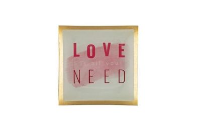 Gift Company Love plates, Glasteller S, Love is all you need, 1062103001 1 St