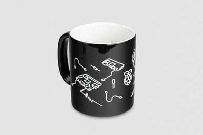 Raspberry Pi Schwarz Kaffeetasse