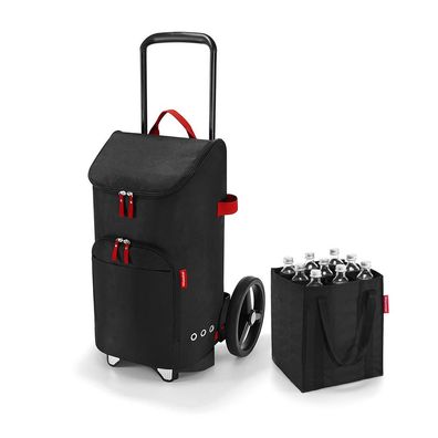 reisenthel Set aus citycruiser rack + bag + bottlebag DEDFZJ, black, Unisex