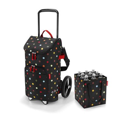 reisenthel Set aus citycruiser rack + bag + bottlebag DEDFZJ, dots, Unisex
