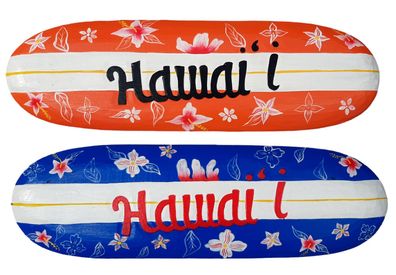 2 Deko Surfboards 60cm Surfbrett aus Holz Hawaii Island Maui Karibik