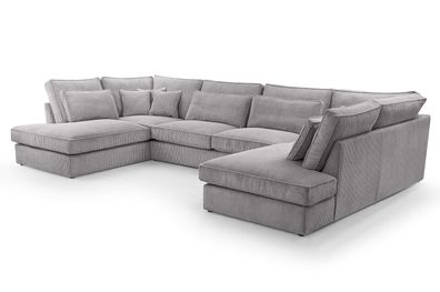 Ecksofa Big Sofa Eckcouch Albet U Form Couch Sofagarnitur 407x225 cm