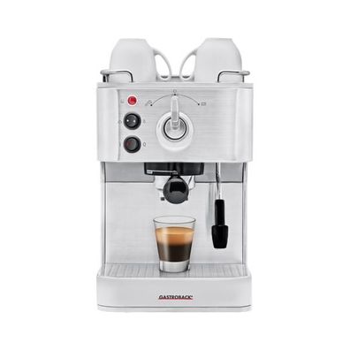 Gastroback Design Espresso Plus Kaffeemaschine mit Cappuccinatore 15 bar rostfre...
