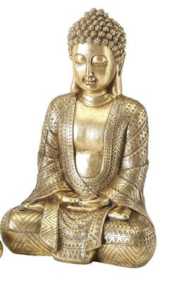 Dekofigur Buddha "Jarven", goldfarben, H39cm, von Boltze