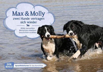 Max und Molly - zwei Hunde vertragen sich wieder. Kamishibai Bildka