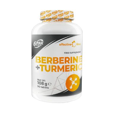 6PAK Berberin Berberine + Kurkuma Extrakt Turmeric Curcuma 90 Tabletten