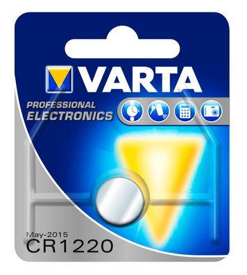 VARTA Knopfzellenbatterie Electronics CR1220 Lithium