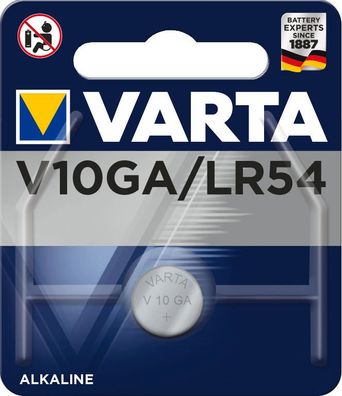 VARTA Knopfzellenbatterie Electronics V10GA (LR54) Alkaline