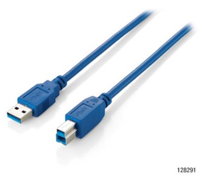 equip USB 3.0 Anschlusskabel A-Stecker/ B-Stecker 3m blau