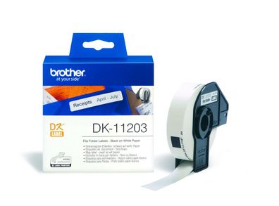 Ordnerregister-Etiketten DK-11203 (300 St.) weiß 17 x 87 mm