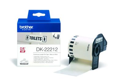 Endlos-Etikettenfilm DK-22212 weiß, 62mm x 15,24m