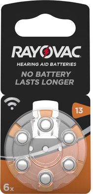 Rayovac Hörgerätebatterie 13 (PR48) 6er Blister
