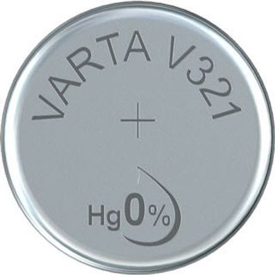 VARTA Knopfzellenbatterie Electronics V321 (SR65) Silber