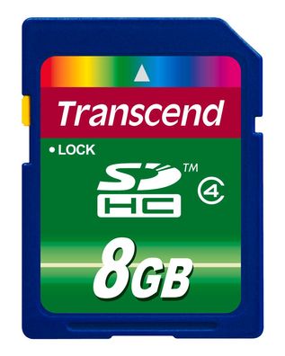 Transcend 8GB SDHC Class 4