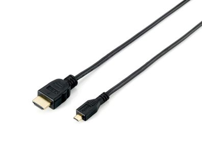 equip HDMI High Speed Kabel (St.-A/ micro HDMI St.-D) 2m