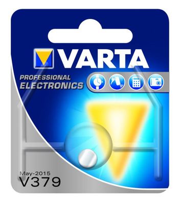 VARTA Knopfzellenbatterie Electronics V379 (SR63) Silber
