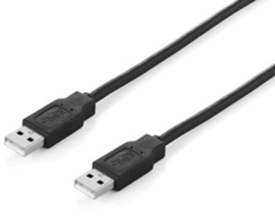 equip USB 2.0 Anschlusskabel A-Stecker/ A-Stecker 1,8m schwarz