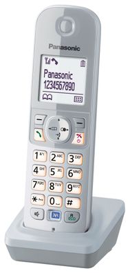 Panasonic Mobilteil KX-TG68xx Serie inkl. Ladeschale silber