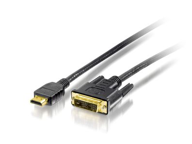 equip HDMI zu DVI Adapterkabel 10m schwarz