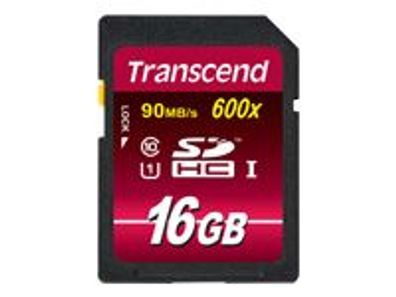 Transcend Ultimate-Speed SDHC Class 10 UHS-1 16GB Speicherkart