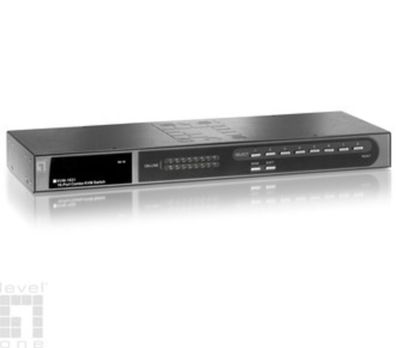 LevelOne KVM-1631 16-Port USB/ PS2 Combo KVM Switch m. Erw. Slot