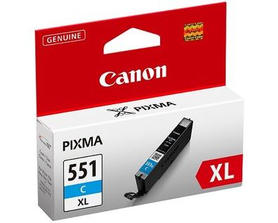 Canon Tintenpatronen CLI-551C XL cyan (ca. 660 Seiten)