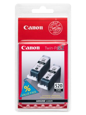 Canon Tintenpatrone PGI-520BK schwarz Doppelpack