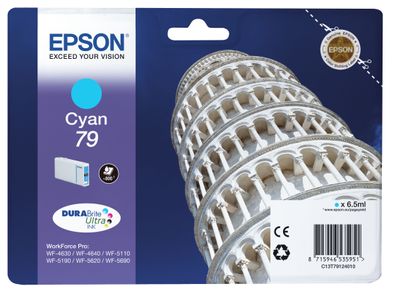 Epson Tintenpatrone 79 T7912 Cyan DURABrite Ultra(6,5ml)