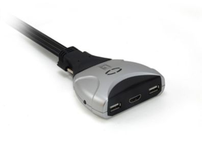 LevelOne KVM-0290 Kabel-KVM-Switch 2-Port HDMI USB Audio