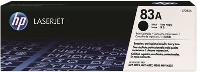 HP Toner Nr. 83A CF283A Schwarz (ca. 1.500 Seiten)