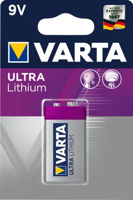 VARTA ULTRA Lithium 9V Blister 1