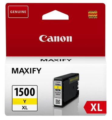 Canon Tintenpatrone PGI-1500XL gelb (ca. 900 Seiten)