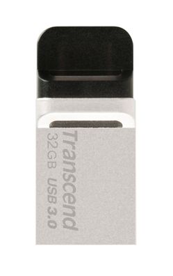 Transcend 32GB JetFlash 880 microUSB und USB 3.0, Silber