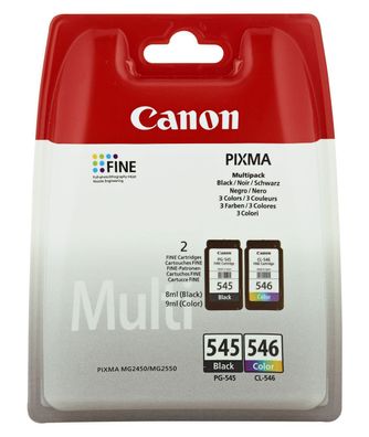 Canon Tintenpatronen PG-545/ CL-546 Multipack (BK/ C/ M/ Y)