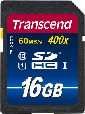 Transcend 16GB SDHC Class10 UHS-I 400x Premium