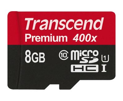 Transcend 8GB microSDHC Class 10 UHS-I 400x