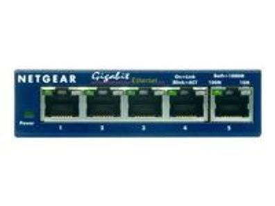 Netgear GS105GE 5-Port Gigabit Switch lüfterlos Metallgehäuse