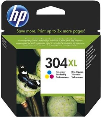 HP Tintenpatrone Nr. 304XL Multipack (C/ M/ Y) (ca. 300 Seiten)