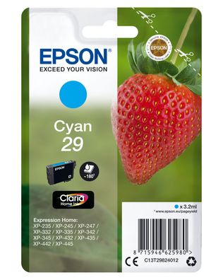 Epson Tintenpatrone 29 Cyan (ca.180 Seiten)