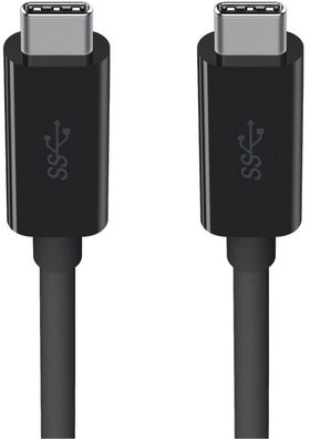 Belkin USB-C/ USB-C Monitorkabel 4K, 5 Gbit/ s 100W, 2m, Schwarz