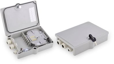 Distribution Box für Außen für 6x SC/ DX Adapter, IP65