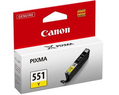 Canon Tintenpatronen CLI-551Y gelb (ca. 300 Seiten)