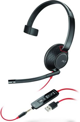 Plantronics Headset Blackwire C5210 monaural USB und 3,5 mm